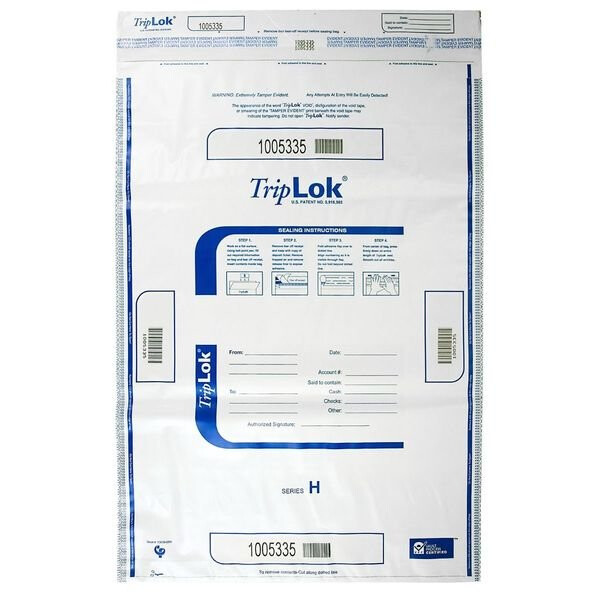 TripLOK Tamper Evident Bags Dimensions: 20&Prime; x 28&Prime; Includes 5 Bags Fast Ship