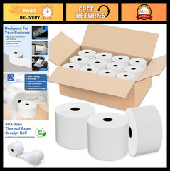 12 Rolls Thermal Paper 2 5/16&Prime; x 400&prime; BPA Free for POS Systems – Receipt Rolls