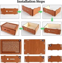 Caja de ahorros de madera Cash Vault, nueva hucha de madera para ahorrar dinero