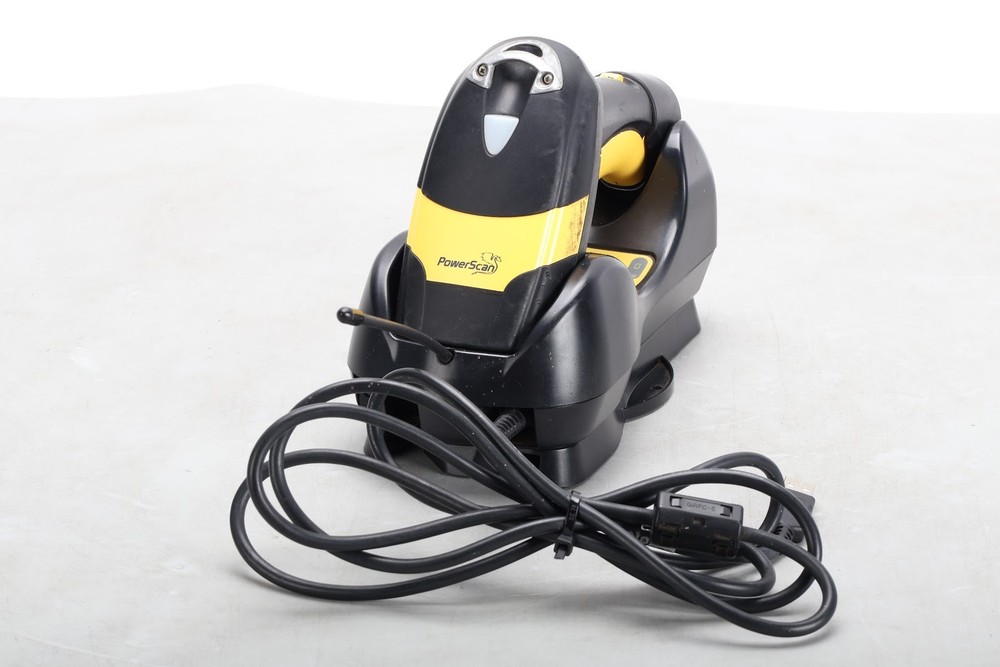 Datalogic Powerscan M8300 Barcode Scanner With BC9030-BT Base Station – Fair