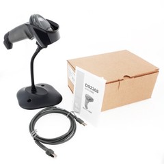 Zebra DS2208 Barcode Scanner Handheld 1D and 2D Imager with Stand and USB Cable