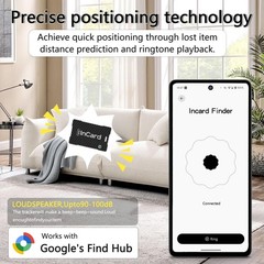 Wireless Charging Wallet Tracker Card Android & iOS, Find My | Wireless charg…