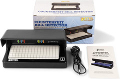 Better Office Products Counterfeit Money Detector Machine, Portable Money Checke