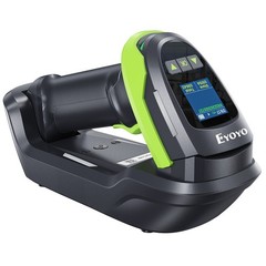 Eyoyo 2D QR Code POS Barcode Scanner Wireless with Screen,Wall-Mount & 2900mAh
