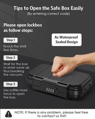Portable Safe Box, Travel Safe Box for Beach, Waterproof Mini Security Case, …