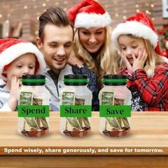 Accurate Digital Coin Counting Jar for Home & Office, 1.8L Clear ABS Coin Ban…