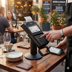 Point of Sale Stand – Swivel Stand for Ingenico Lane 3000, 3600, 5000, 7000, …