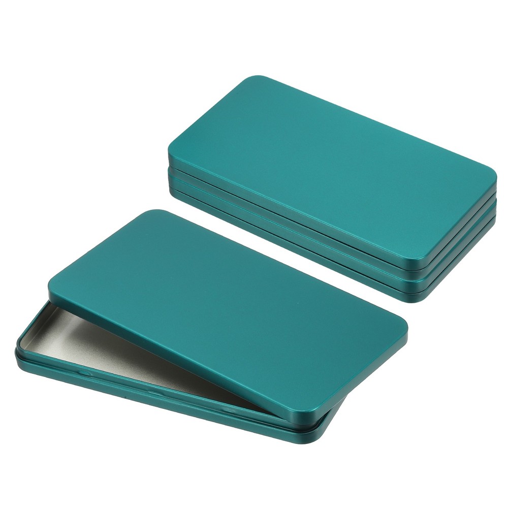 Small Cash Box, 3 Pcs Money Holder Metal Tin Box Cash Tray Organizer, Green