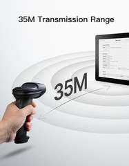 Inateck 2D Wireless Bluetooth Barcode & QR Code Scanner w/ AI APP & SD