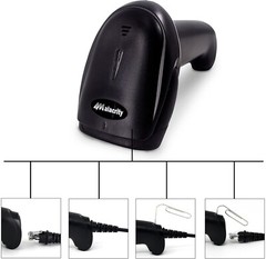 Barcode Scanner Symcode USB Laser Wired Scan Handheld Bar Code Reader Black