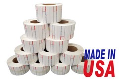 CAS 8000 Printing Scale Label, 58 x 30 mm, UPC12 Rolls Per Case Made in USA