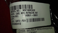 Honeywell MX7408CASE Carry case for MX7 without handle with Gearkeeper retractor