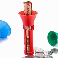 COIN COUNTING TUBES FAST WRAP PENNY NICKEL DIME QUARTER USA