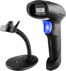 Upgraded Version Wireless Barcode Scanner with Stand, Portable Automatic 1D 2…