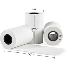 2 1/4&Prime; x 50&prime; Thermal Receipt Paper 50 Rolls Cash Register POS Credit Card Tape