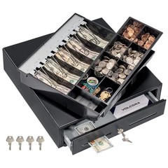 Black Cash Register Drawer 5 Bill/8 Coin