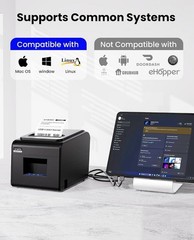 VRETTI V330M Direct Thermal Receipt Printer USB Serial Lan Port Black