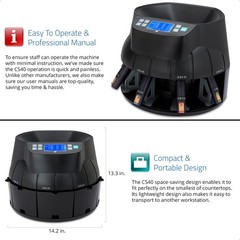 CS40 Coin Counter, Sorter and Roller – Money Cash Currency Machine