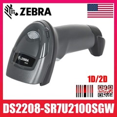 Zebra DS2208-SR7U2100SGW 1D/2D Handheld Barcode Scanner Imager w/USB Cable USA