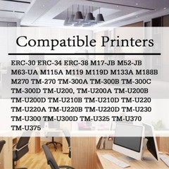 14-Pack Compatible ERC-30 Ribbon for use in TM-U220 TM-U220A TM-U220B