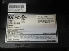 Touch Dynamic Quest 10-4 Rugged POS Tablet w/ Battery Only – No A/C Accessories