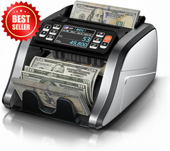 Mixed Denomination Money Counter Machine UV MG IR DD Counterfeit Detection US