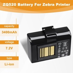 for Zebra Printer ZQ520 Battery : ZQ520 ZQ620 ZQ510 QLN320 QLN220 QLN220HC QL…