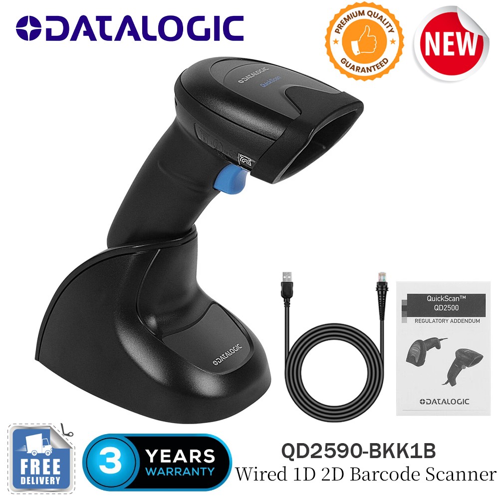 Datalogic QuickScan QD2590-BKK1B Handheld Barcode Scanner 1D 2D Code Reader POS