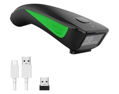 NETUM Mini Barcode Scanner Bluetooth Small Portable USB Bar Code Green C740