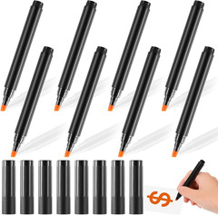 8 Pieces Counterfeit Bill Detector Marker Pen Counterfeit Money Pen Fake Money C