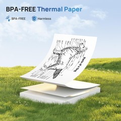 D820 Thermal Printer 8.5 x 11 Inch Folding Thermal Paper,100 Sheets | BPA-Fre…