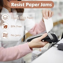 Quality Thermal Receipt Paper: 8 Rolls, 2 1/4&Prime; x 55&prime; for Fast Printing