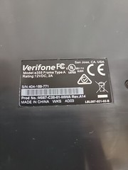 VeriFone E355 Mobile Payment Device POS And Frame Type A