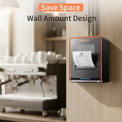 POS Printer, 80mm Direct Thermal Receipt Printers with Auto Cutter, USB Seria…