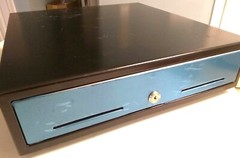 NCR M-S 2176-4000-9090 Cash Drawer 16&Prime; 12VDC Printer Driven w/ Till (Lot of 5)