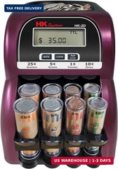 HK SYSTEMS HK-2D, Digital USD Coin Counter and Sorter with LCD Display, Sorts 26