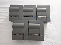 5 Lot IBM TOSHIBA 4610 1NR THERMAL POS RECEIPT PRINTER – Gray- NO CORDS- (16309)