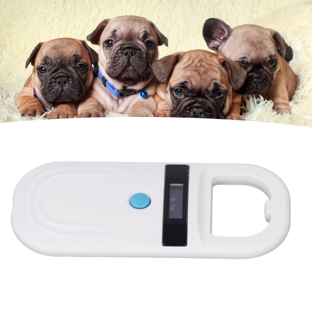 Pet Microchip Scanner Reader 134.2Khz 125Khz Rechargeable 15 Digits Pet ID