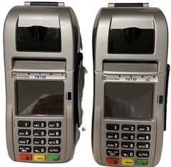 Two First Data FD130 Credit Card Terminal