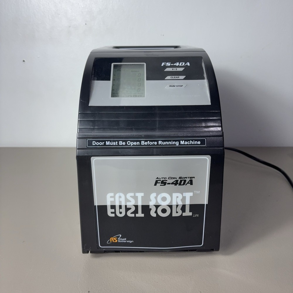 Royal Sovereign FS-4DA Fast Sort 4-Row Auto Coin Sorter Counter Tested