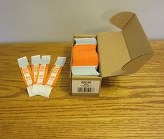 400 SELF SEALING ORANGE $50 CURRENCY STRAPS MONEY BILL BANDS $50 PMC BRAND STRAP