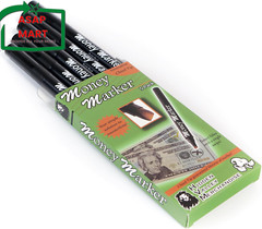 Money Marker (5 Counterfeit Pens) – Counterfeit Bill Detector Pen with Upgraded.