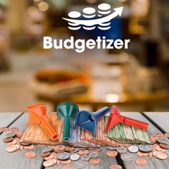 Budgetizer 100 Multicolored Coin Wrappers and Sorting Tubes Value Pack