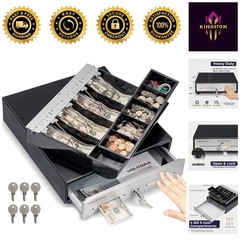 Compact 13-Inch Cash Register Drawer with Removable Tray – Efficient & Secure
