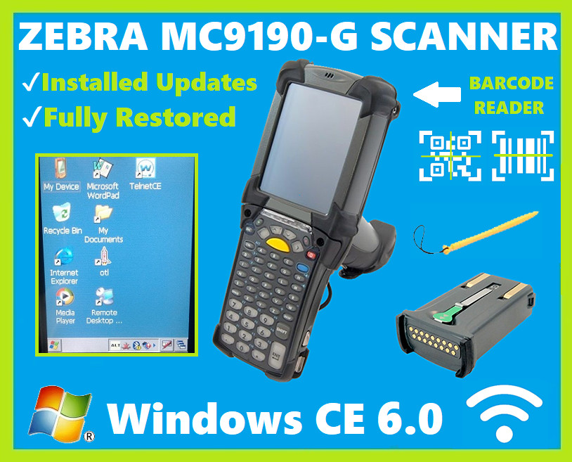 Motorola MC9190-G30SWEYA6WR 2D/1D Scanner Windows CE 6.0 WiFi AlphaNumeric! 🔥⭐