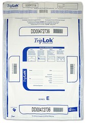 15×20 TripLok, white w/ pocket, 50 Deposit Bags