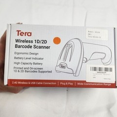 Tera D5100 Wireless 1D 2D QR Barcode Scanner 2.4G USB Cradle High Capacity