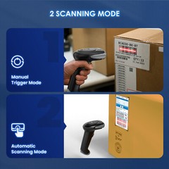 Eyoyo USB Handheld 2D Wireless Bluetooth Barcode Scanner for Inventory Store PC