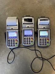 3 First Data FD-400GT Wireless Terminal Credit Card Machines with 2 Power Cords