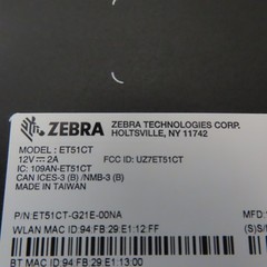 Zebra ET51-CT 10&Prime; Display Android Rugged Tablet Wi-Fi ET51CT-G21E-00NA